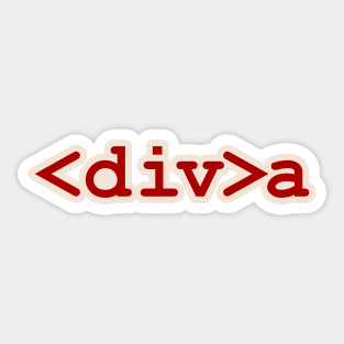 Coder girl - Diva Sticker